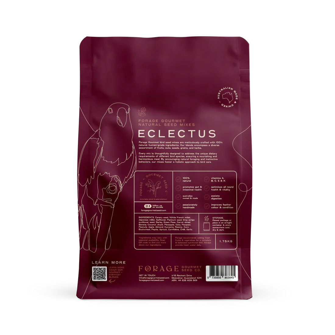 Forage Gourmet Eclectus