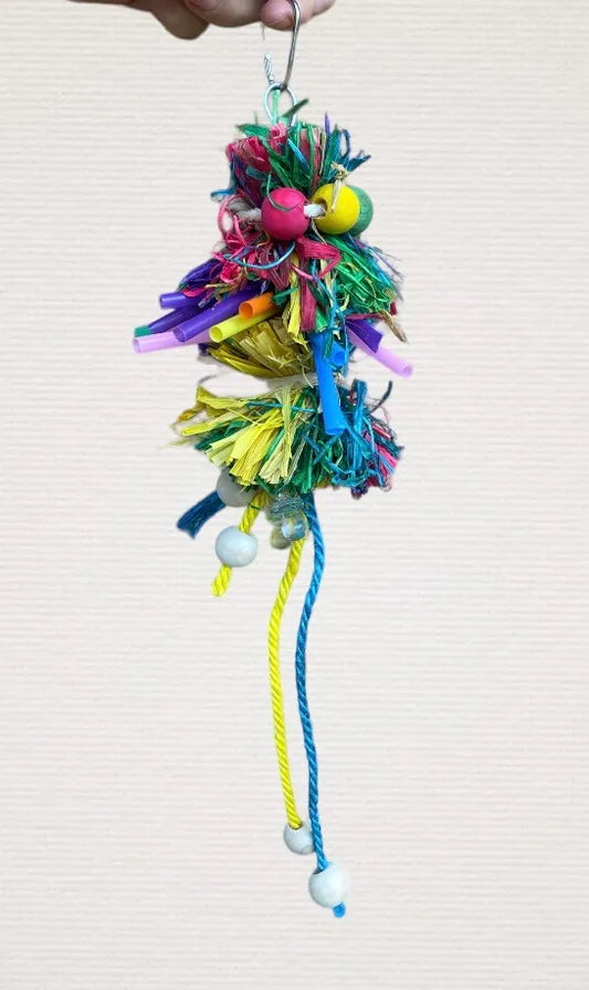 Raffia Cluster w/ Rope