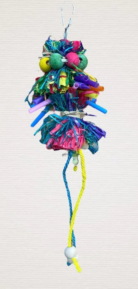 Raffia Cluster w/ Rope