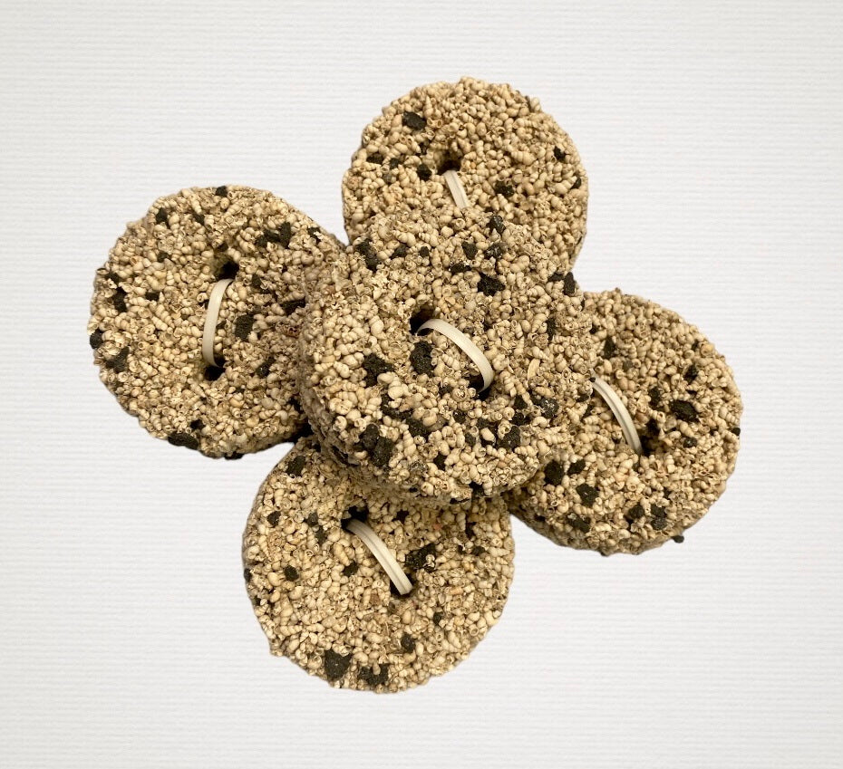 Charcoal Shell Grit Button
