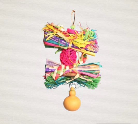 Raffia Cluster w/ Rattan