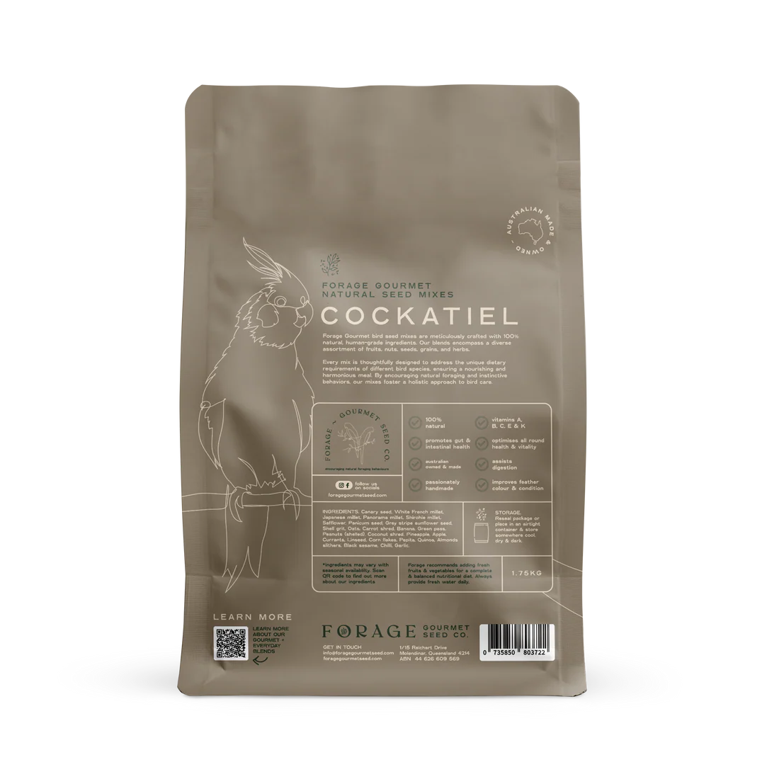 Forage Gourmet Cockatiel