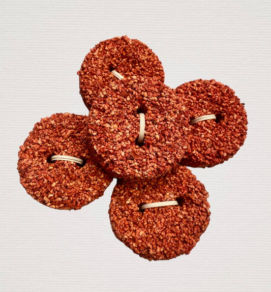 Iodine Shell Grit Button