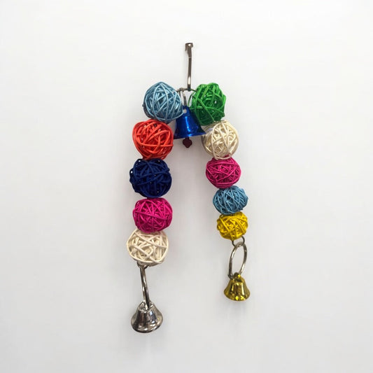 Rattan Ball Arch w/ Bells